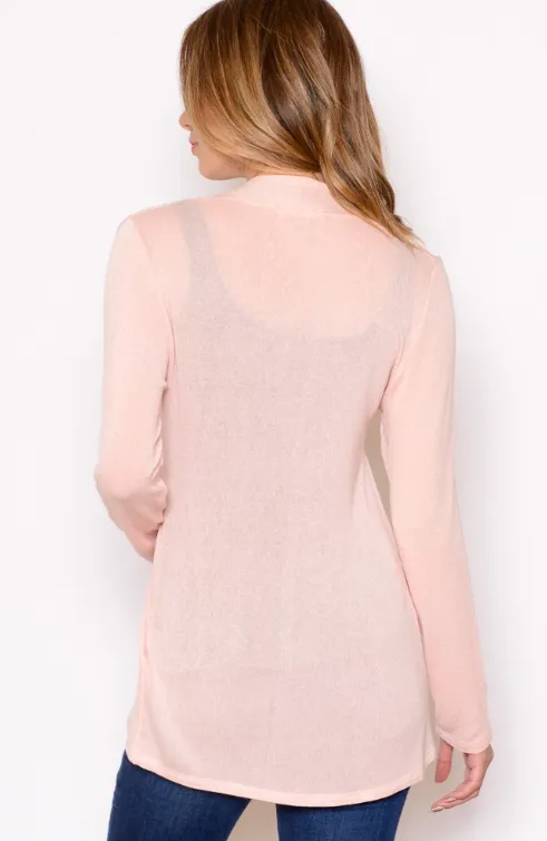 Hailey Basic Strick Cardigan durchsichtig - Schlussverkauf 20% Rabatt im Warenkorb