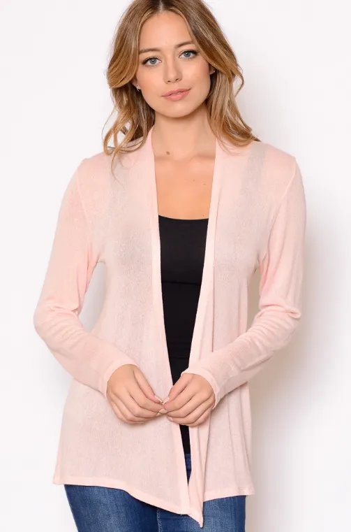 Hailey Basic Strick Cardigan durchsichtig - Schlussverkauf 20% Rabatt im Warenkorb