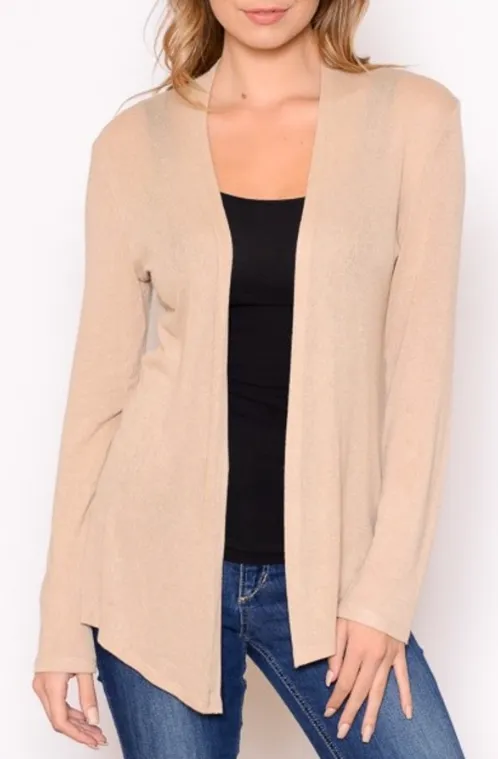 Hailey Basic Strick Cardigan durchsichtig - Schlussverkauf 20% Rabatt im Warenkorb