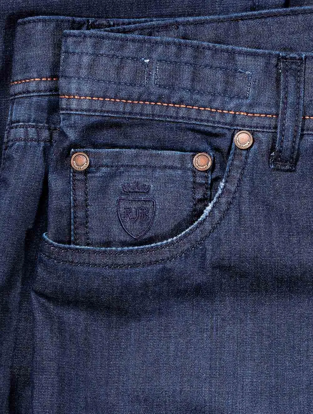 Handgenähte Jeans Navy