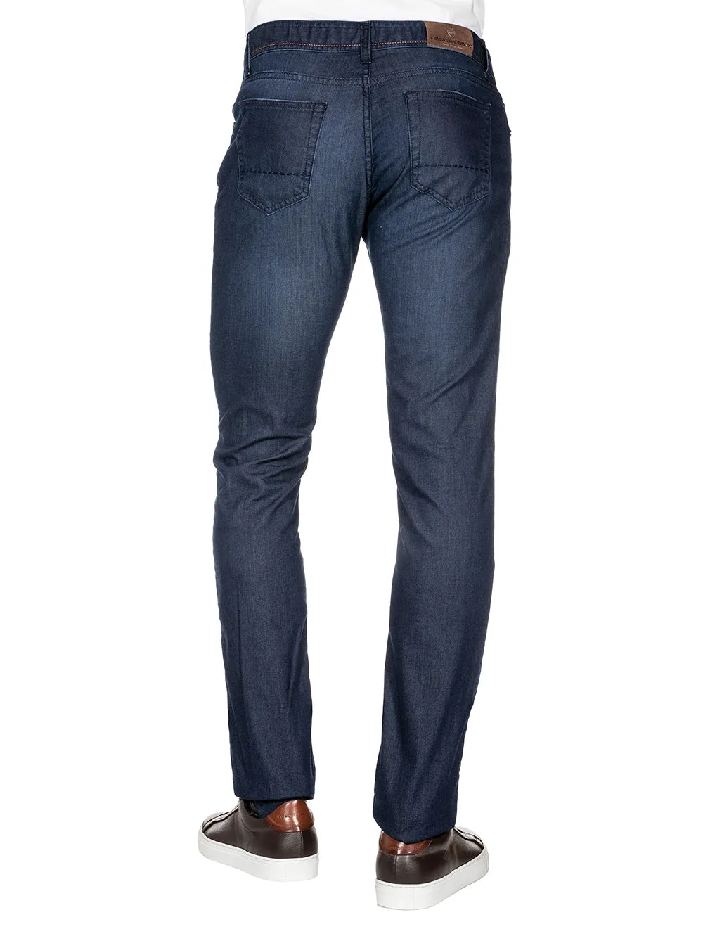Handgenähte Jeans Navy