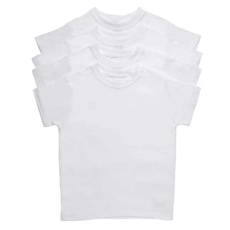 Hanes Jungen Tagless Crew T-Shirt - 4er Pack Babykids Hanes