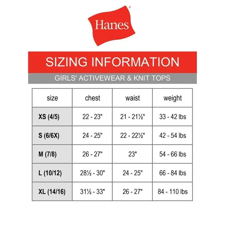 Hanes Mädchen Super Weiche Unterhemden - 5er Pack Babykids Hanes