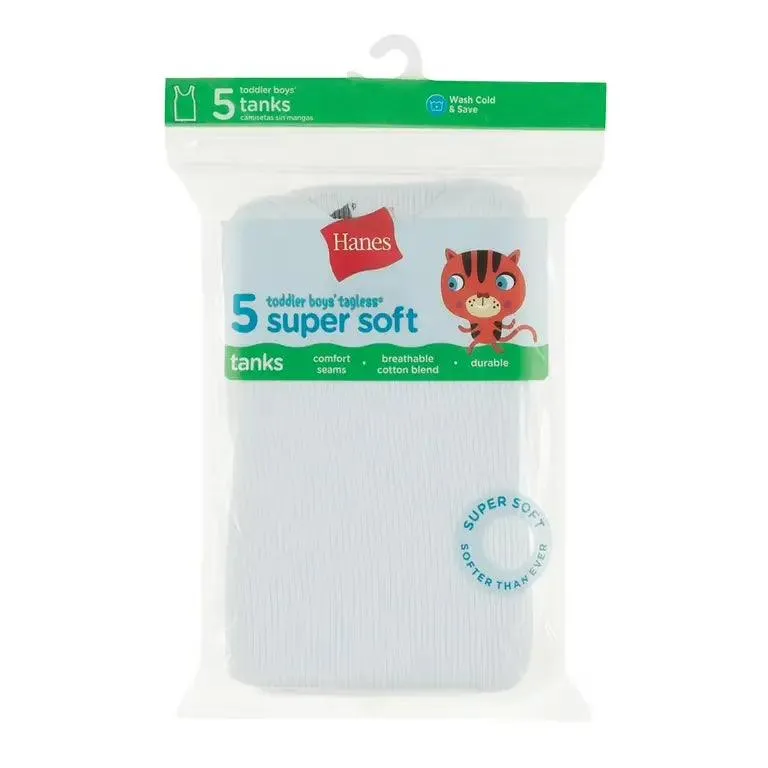 Hanes Kleinkinder Jungen Super Weiches Tank Top - 5er Pack Babykids Hanes