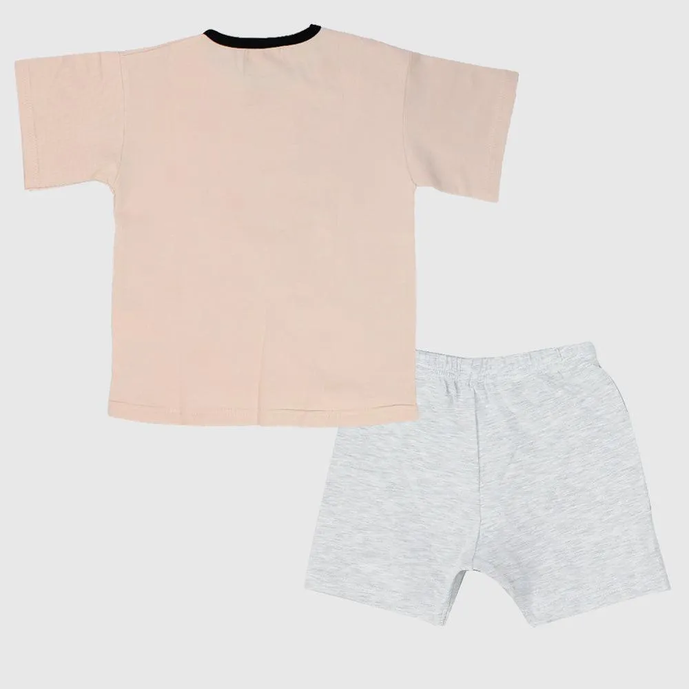Glückliches Häschen Kurzarm-Pyjama