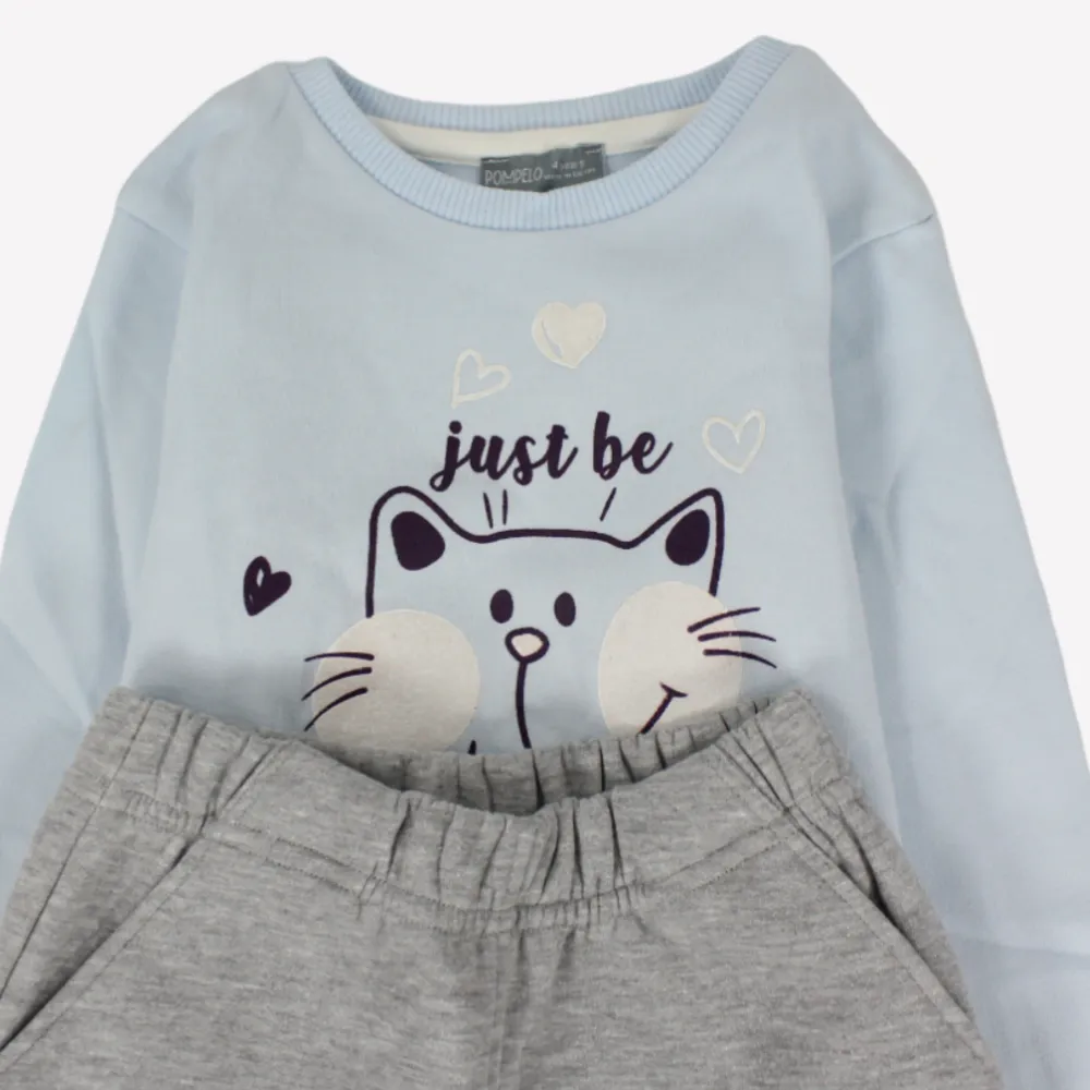 Glückliche Katze Langarm-Pyjama