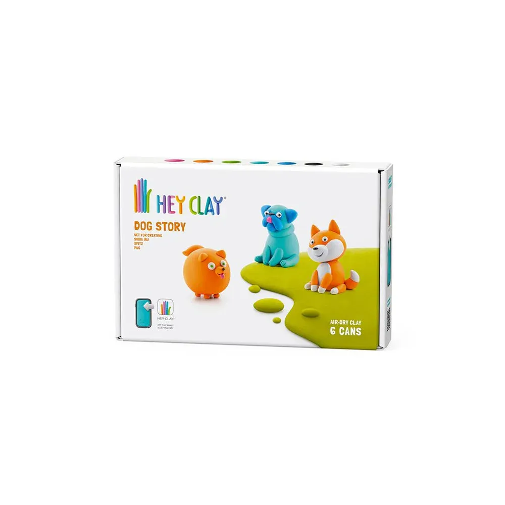 Hey Clay Dog Story | Mops Spitz Shiba Inu