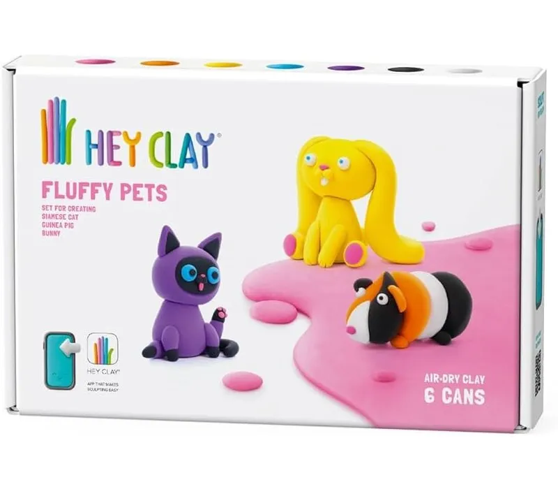 Hey Clay | Kuschelige Haustiere Hase, Meerschweinchen und Siamkatze