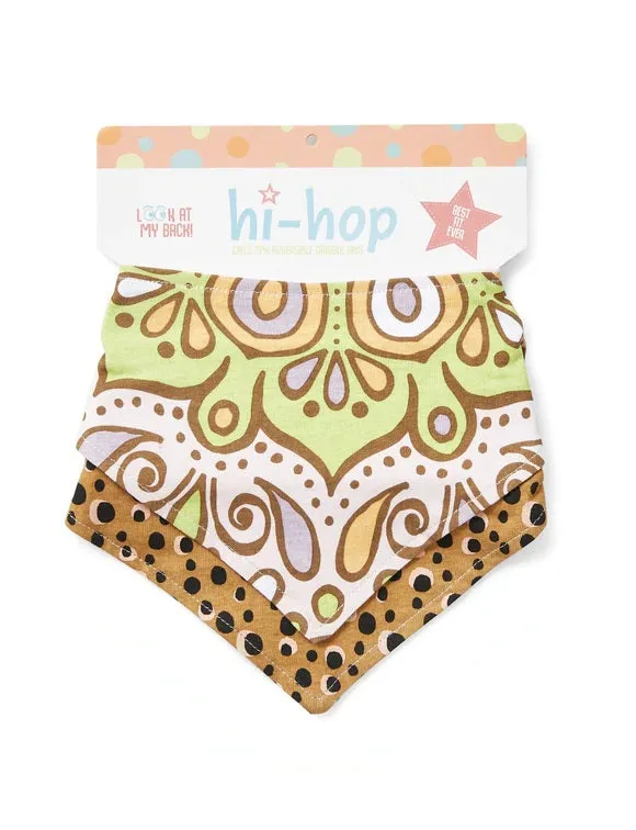 Hi Hop Reversible Pink Lätzchen