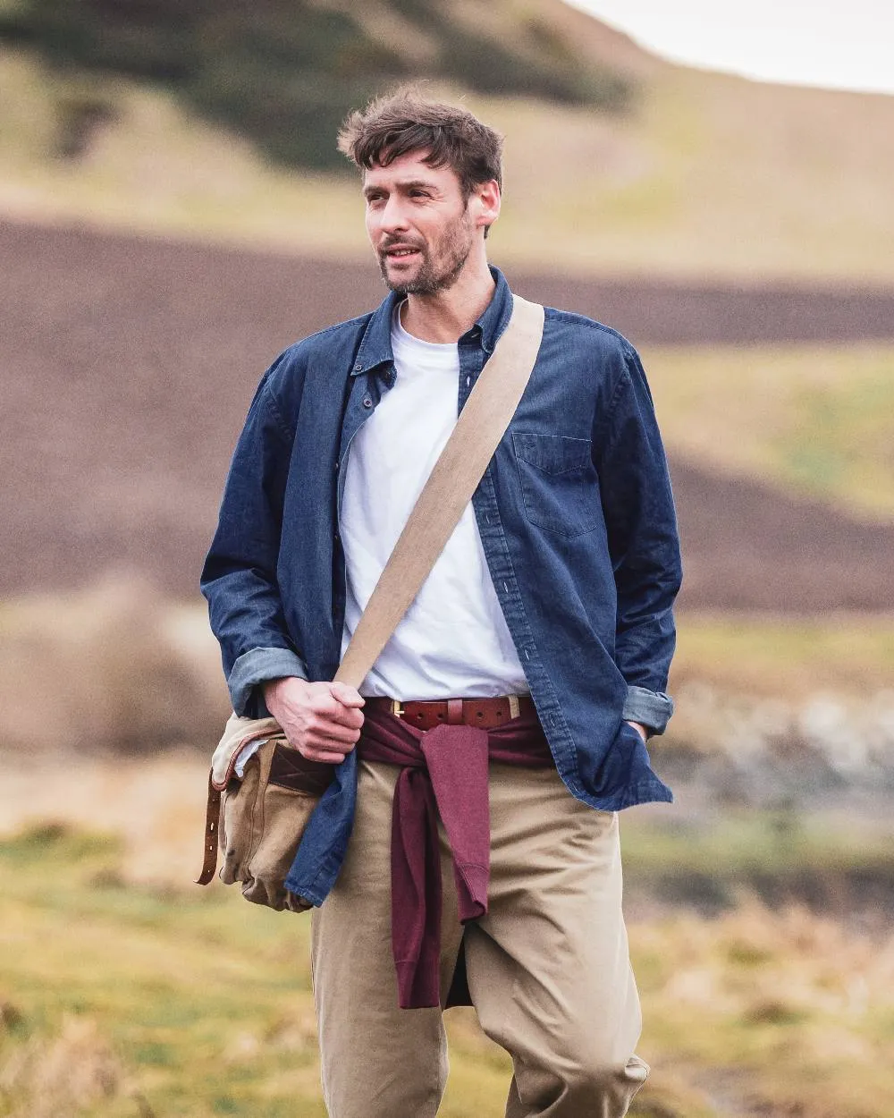 Hoggs of Fife Archerfield Denim-Hemd Hoggs of Fife