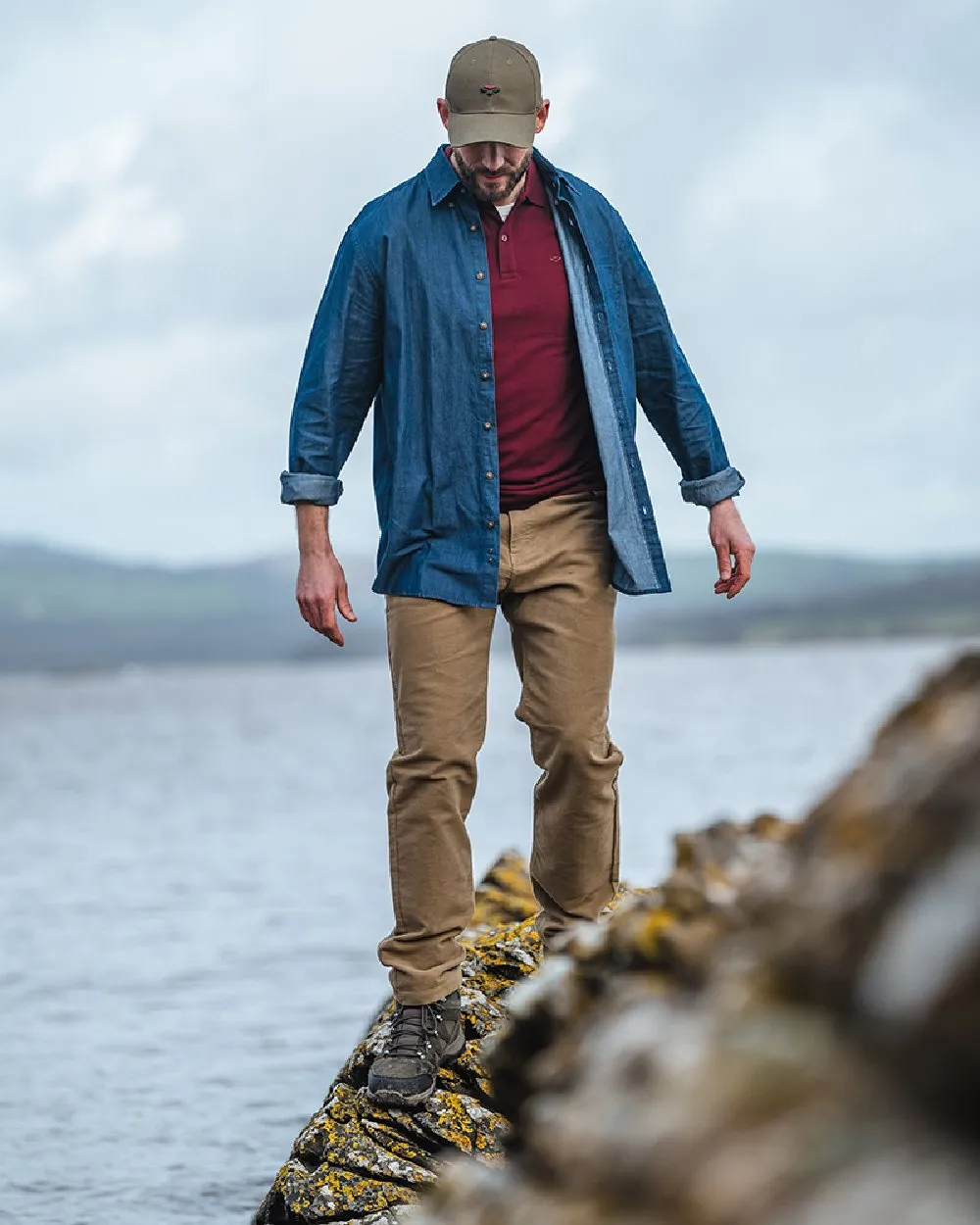 Hoggs of Fife Archerfield Denim-Hemd Hoggs of Fife