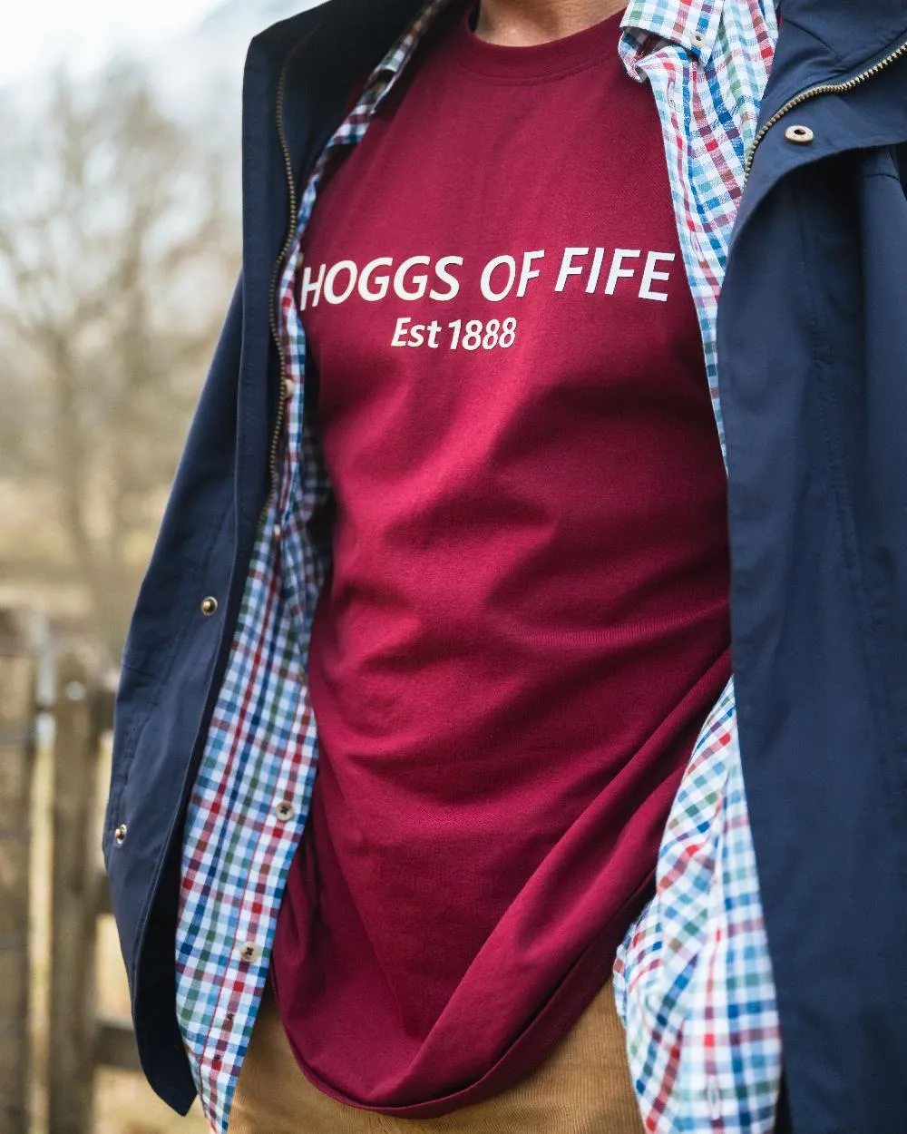 Hoggs of Fife Herren Canonbie Bedrucktes T-Shirt Hoggs of Fife
