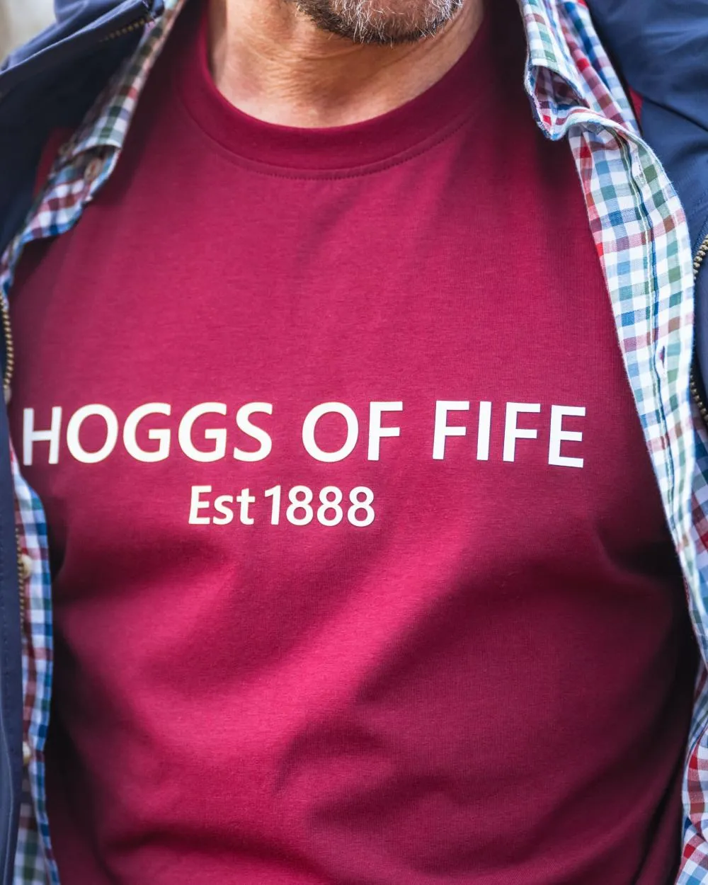 Hoggs of Fife Herren Canonbie Bedrucktes T-Shirt Hoggs of Fife