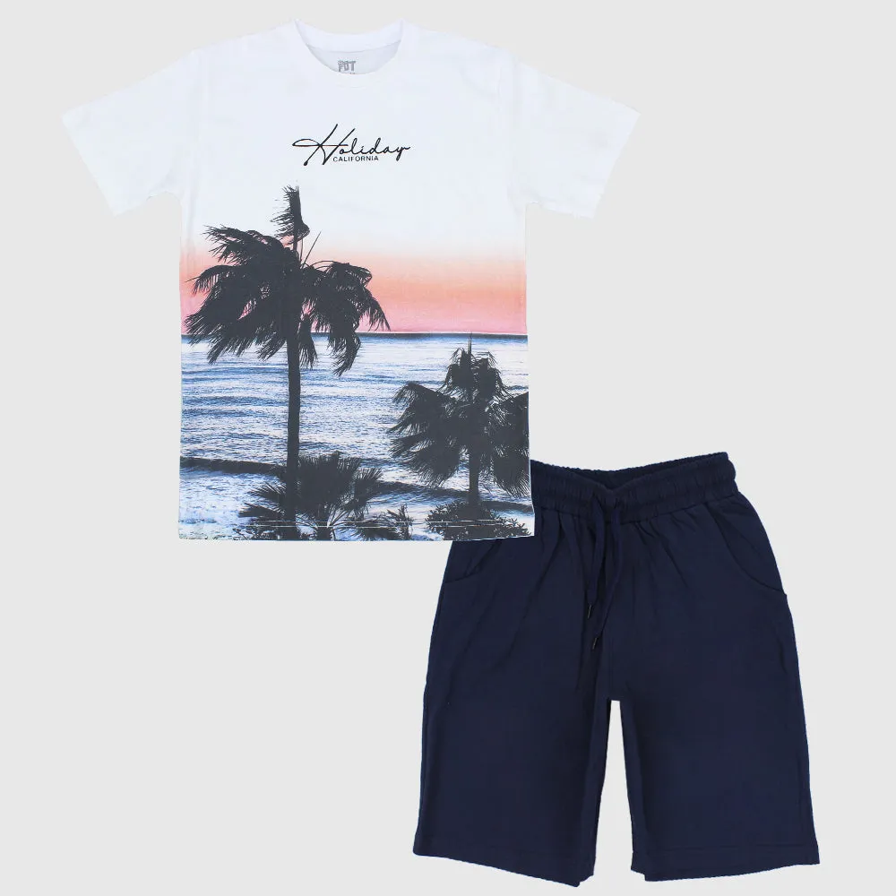 Ferien-Kurzarm-Pyjama
