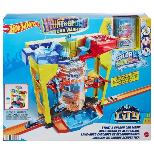 Hot Wheels City Stunt und Spritz Autowaschanlage
