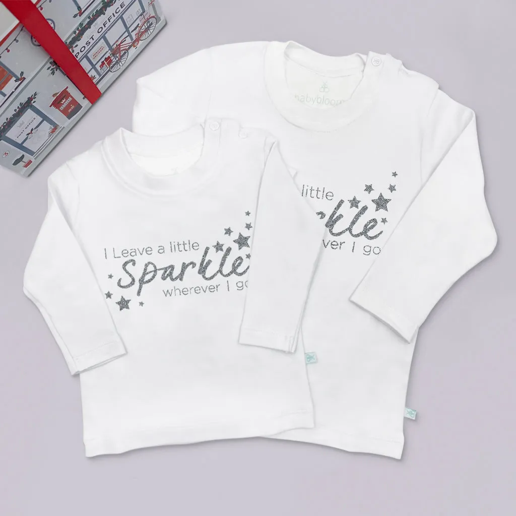 Ich hinterlasse ein wenig Glitzer… Kinder Weihnachts-T-Shirt