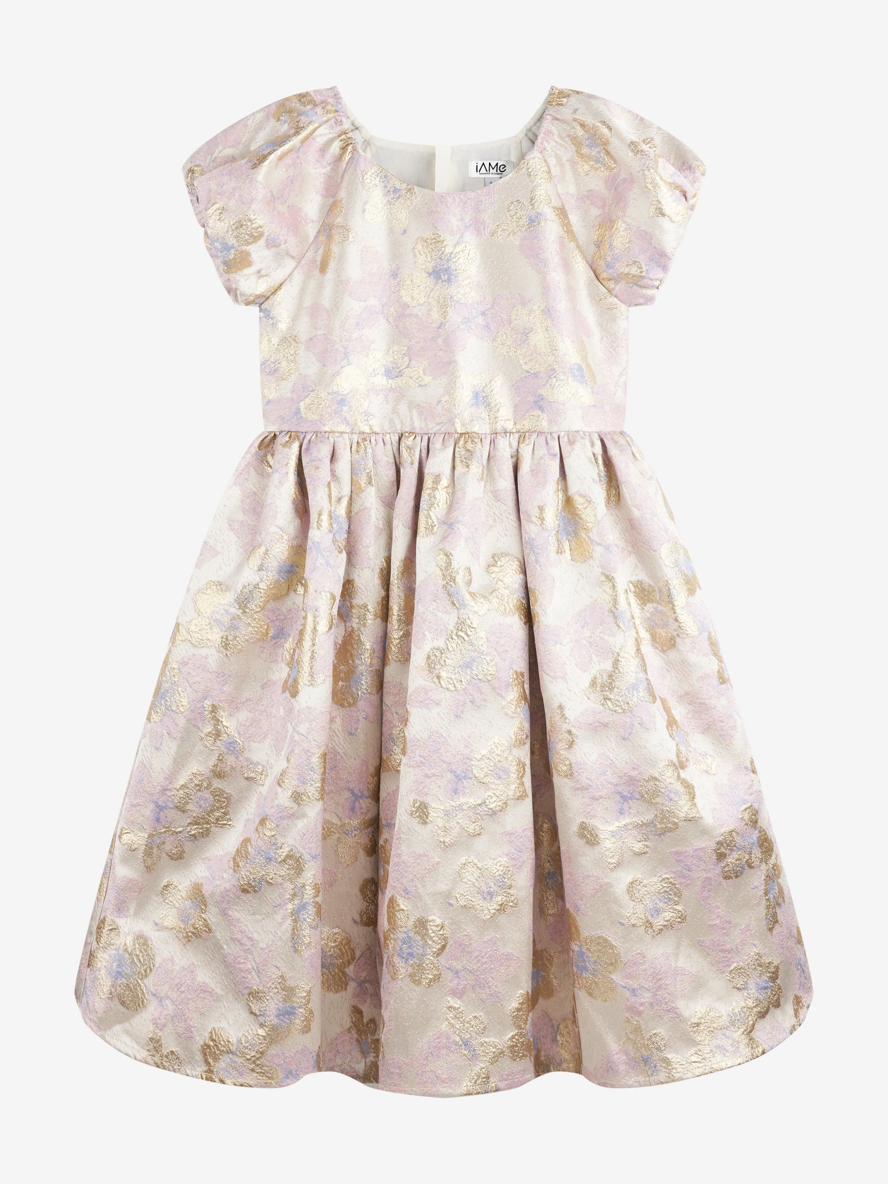 iAMe Girls All-Over-Print-Kleid in Rosa