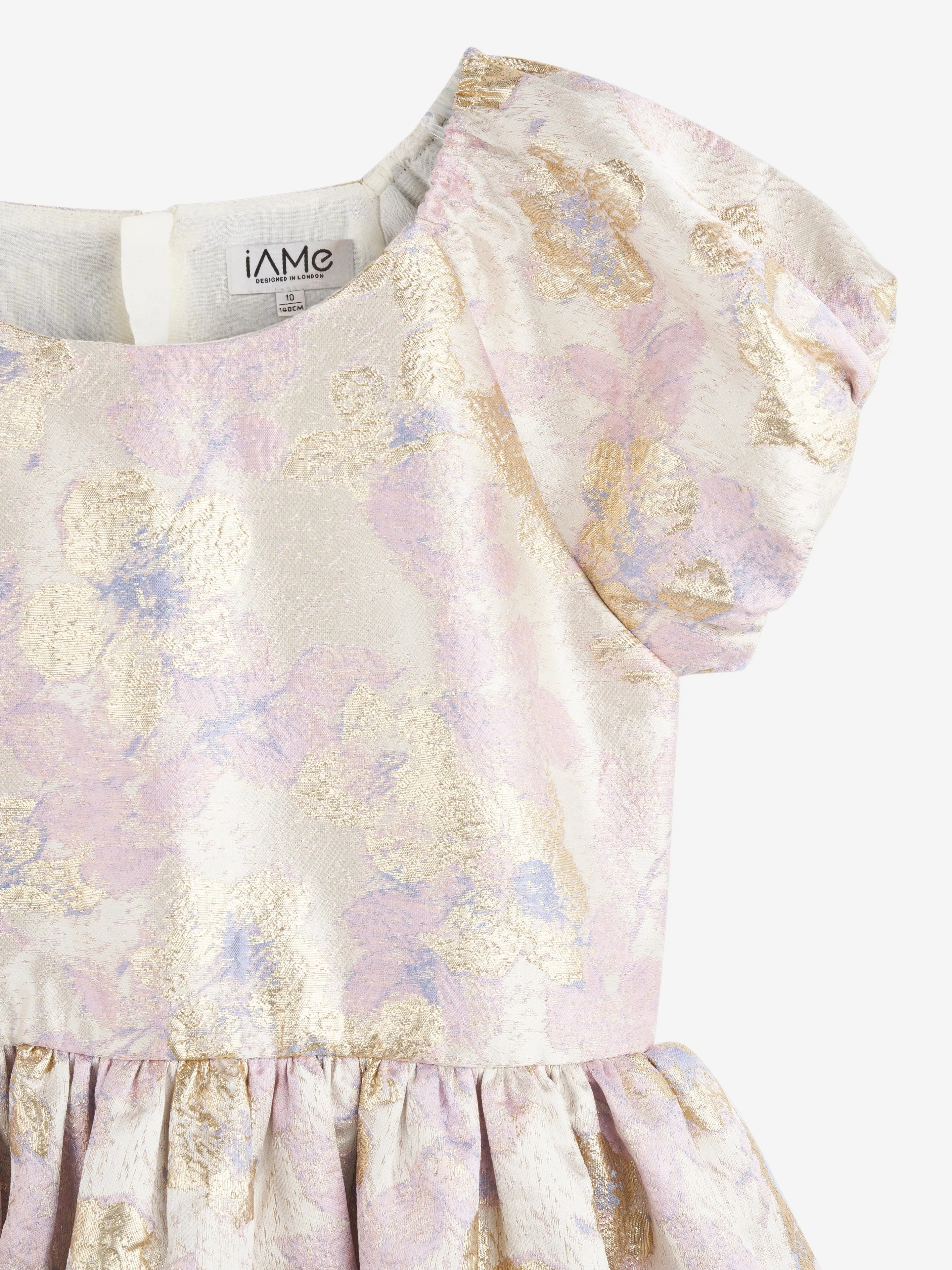 iAMe Girls All-Over-Print-Kleid in Rosa