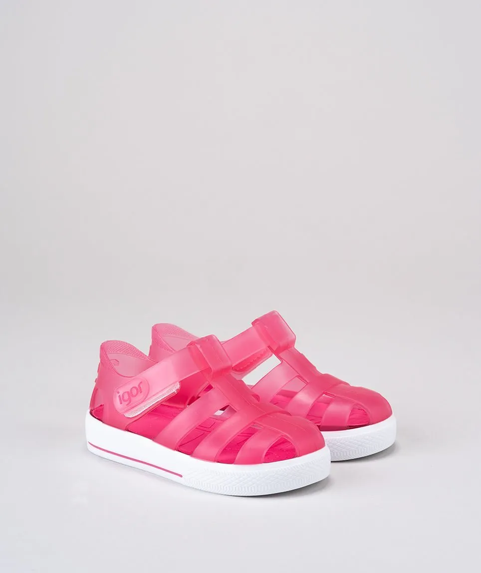 Igor: Star Kids Gelee-Sandalen - Fuchsia Pink