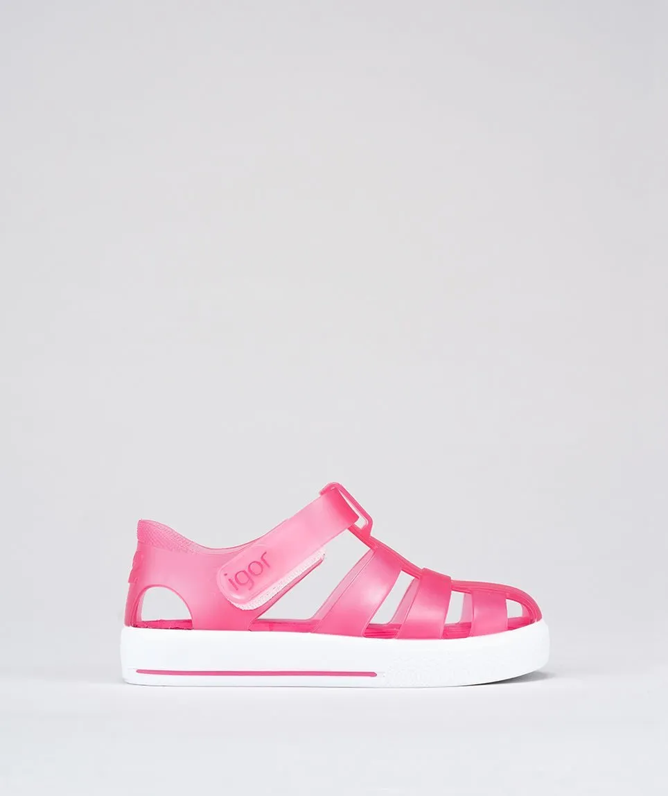 Igor: Star Kids Gelee-Sandalen - Fuchsia Pink