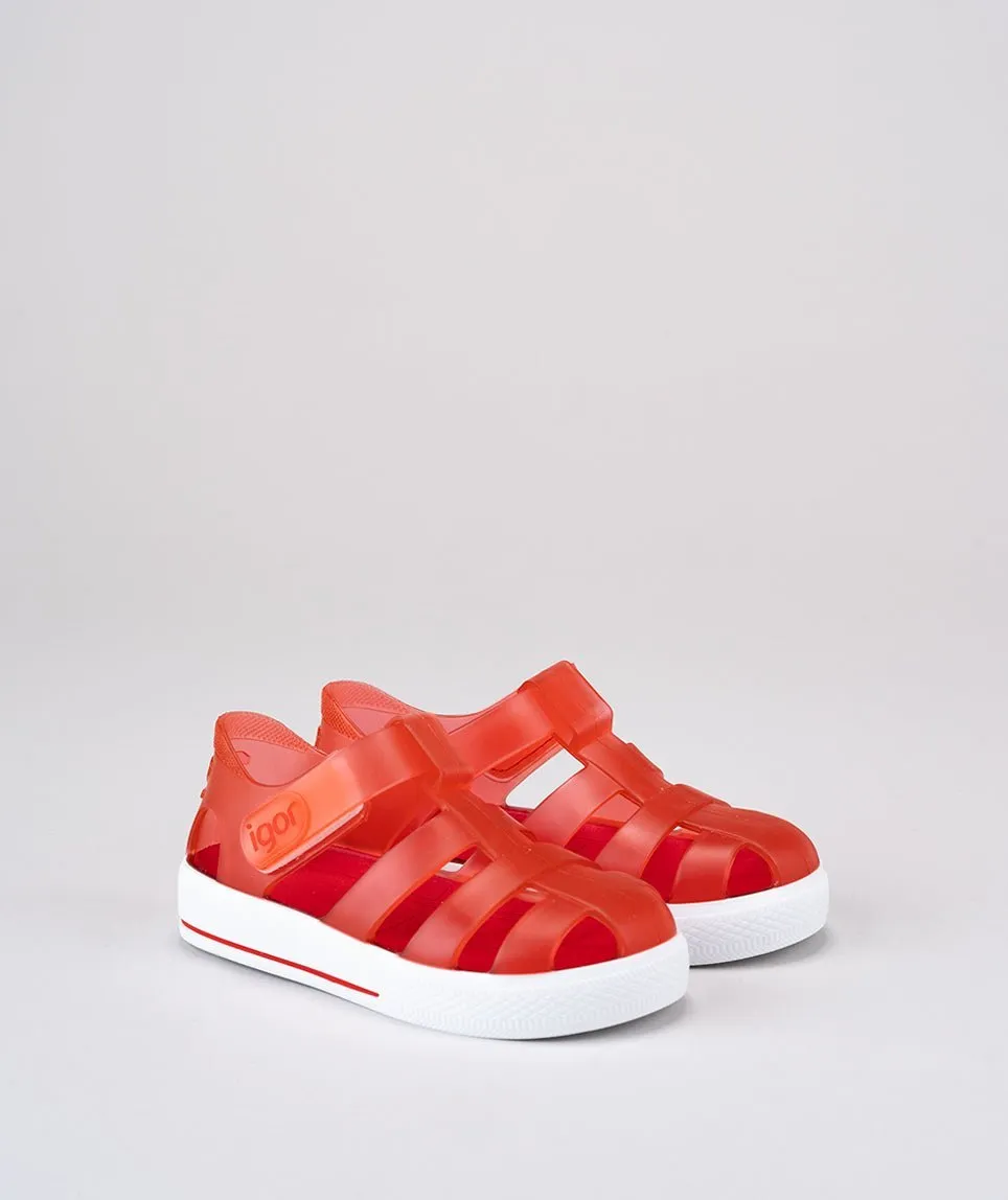Igor: Star Kids Gelee-Sandalen - Rot