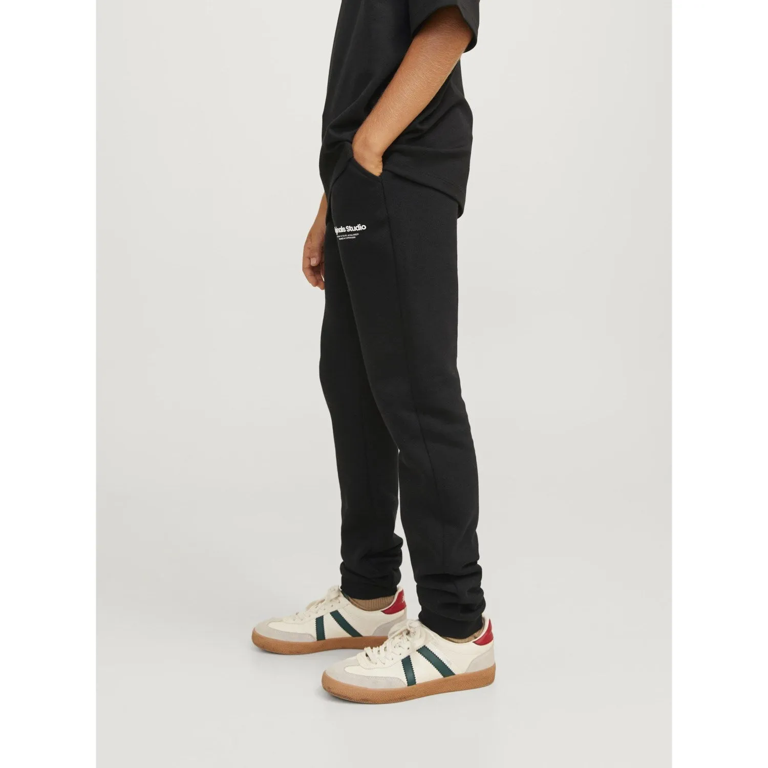 Jack & Jones Junior Black Gordon Vesterbo Bundhose mit Bündchen Noos Jack Jones Junior