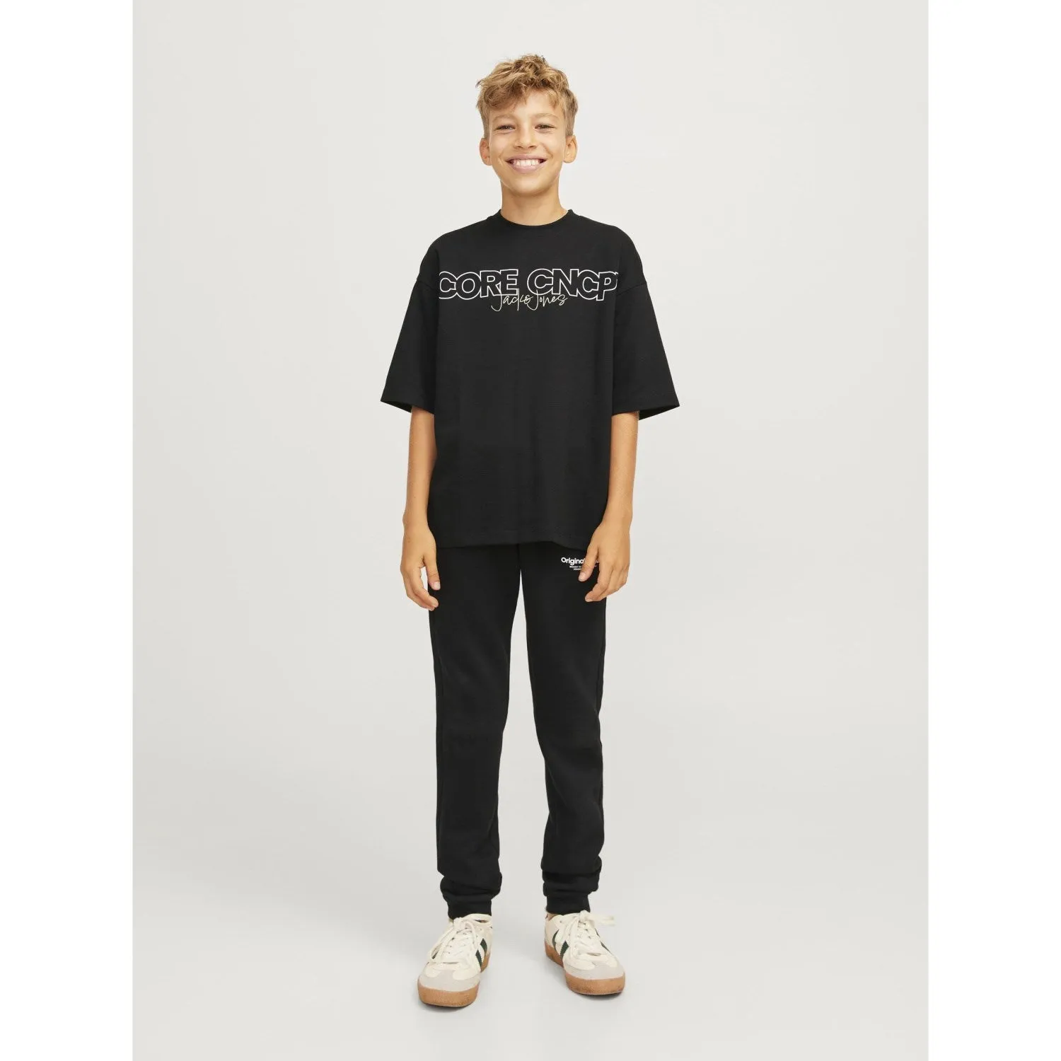 Jack & Jones Junior Black Gordon Vesterbo Bundhose mit Bündchen Noos Jack Jones Junior