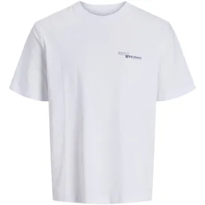 Jack & Jones Junior Bright White Retiro Back T-Shirt Crew Neck Jack Jones Junior