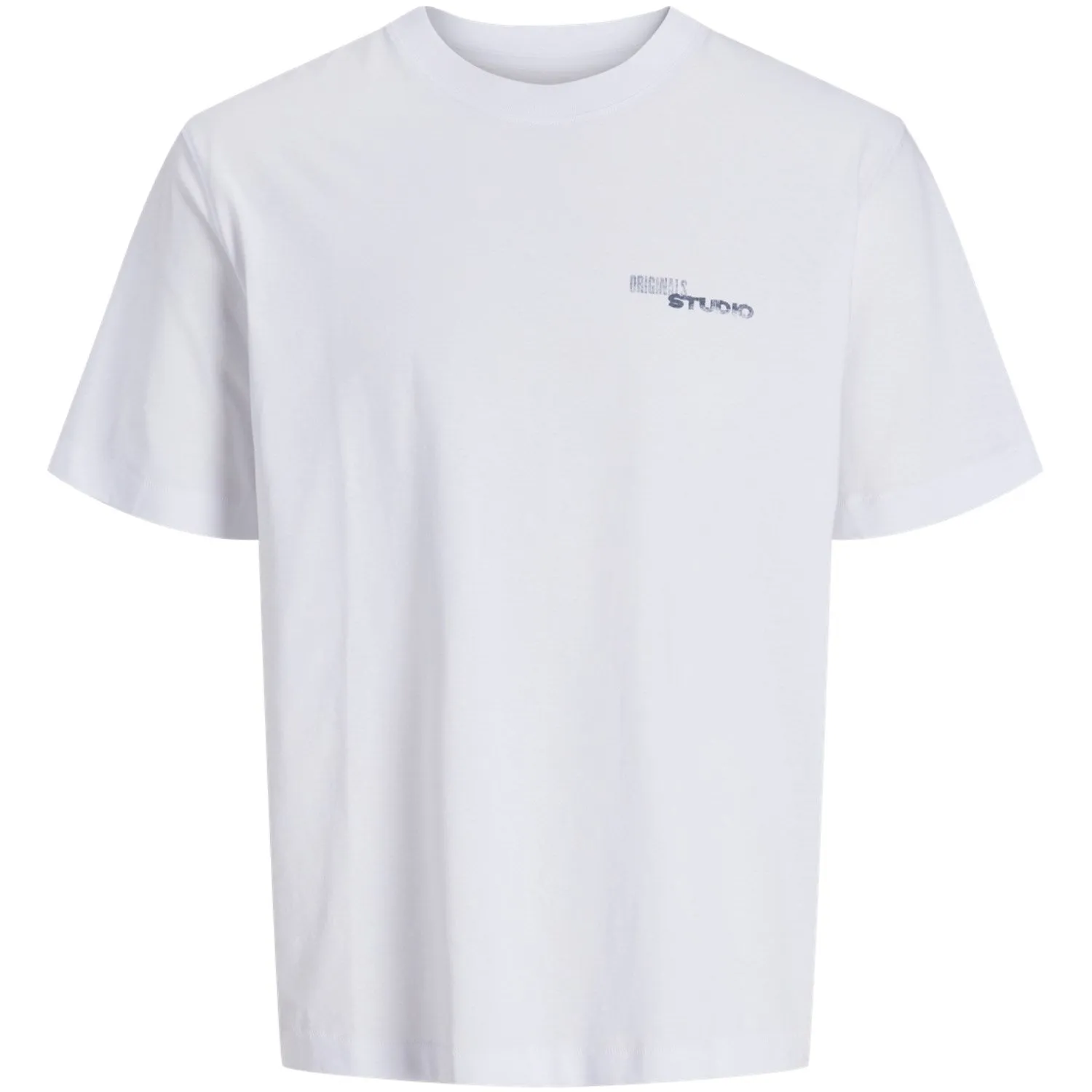 Jack & Jones Junior Hellweißes Retiro-Rückent-Shirt mit Rundhalsausschnitt Jack Jones Junior