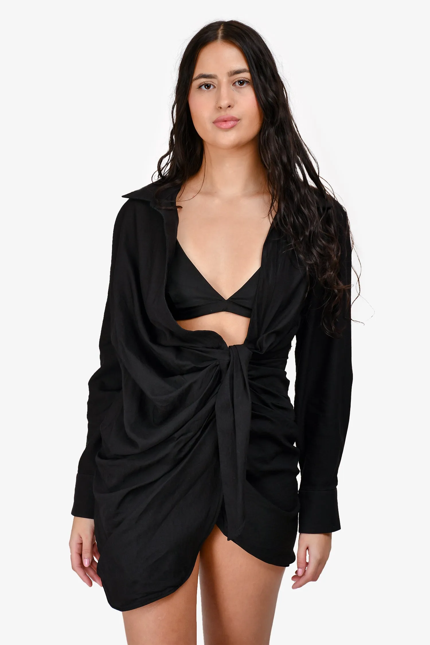Jacquemus Schwarzes 'La Robe Bahia' Kleid Größe 36