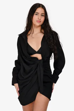 Jacquemus Black 'La Robe Bahia' Dress Size 36
