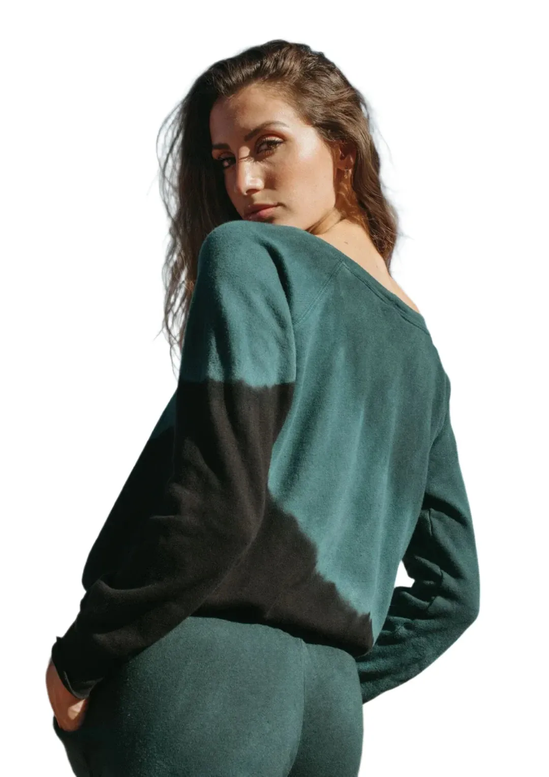 Jala Chill Pullover Sweatshirt Türkis Tie Dye