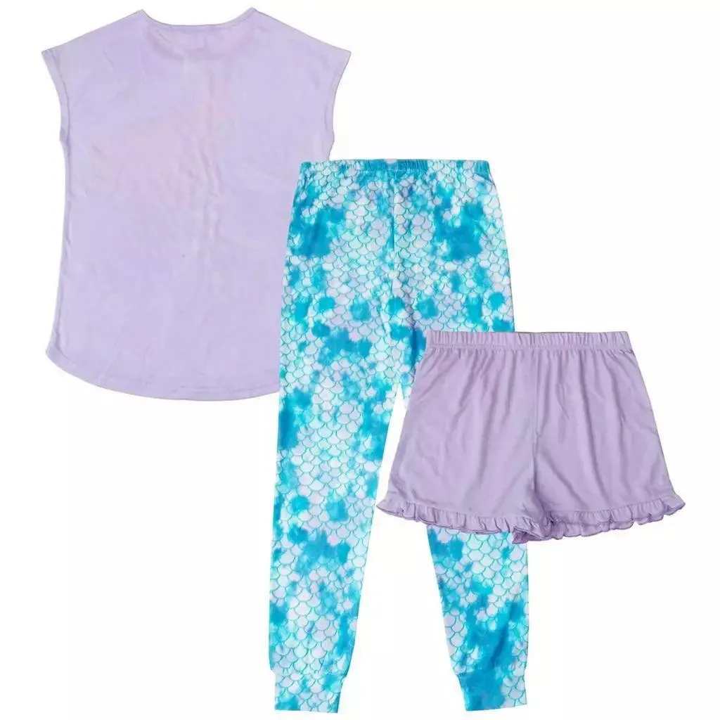 Jellifish Kids Mädchen Meerjungfrau Pyjamas - 3-teilig (4 bis 14 Jahre) Babykids Jellifish Kids