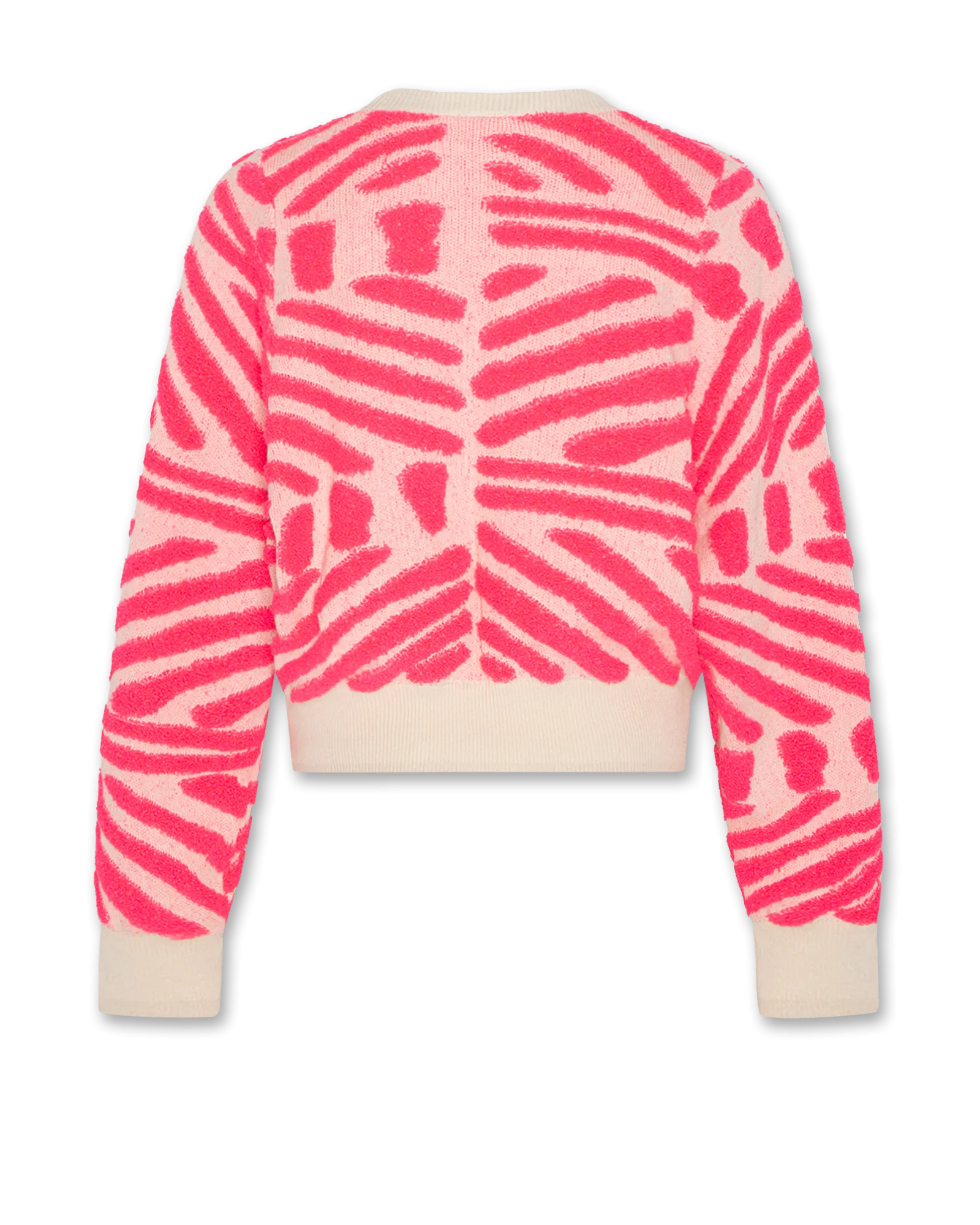 jess Rundhals Jacquard 000510 - Neonrosa Ao76 Kleidung Jungen Mädchen