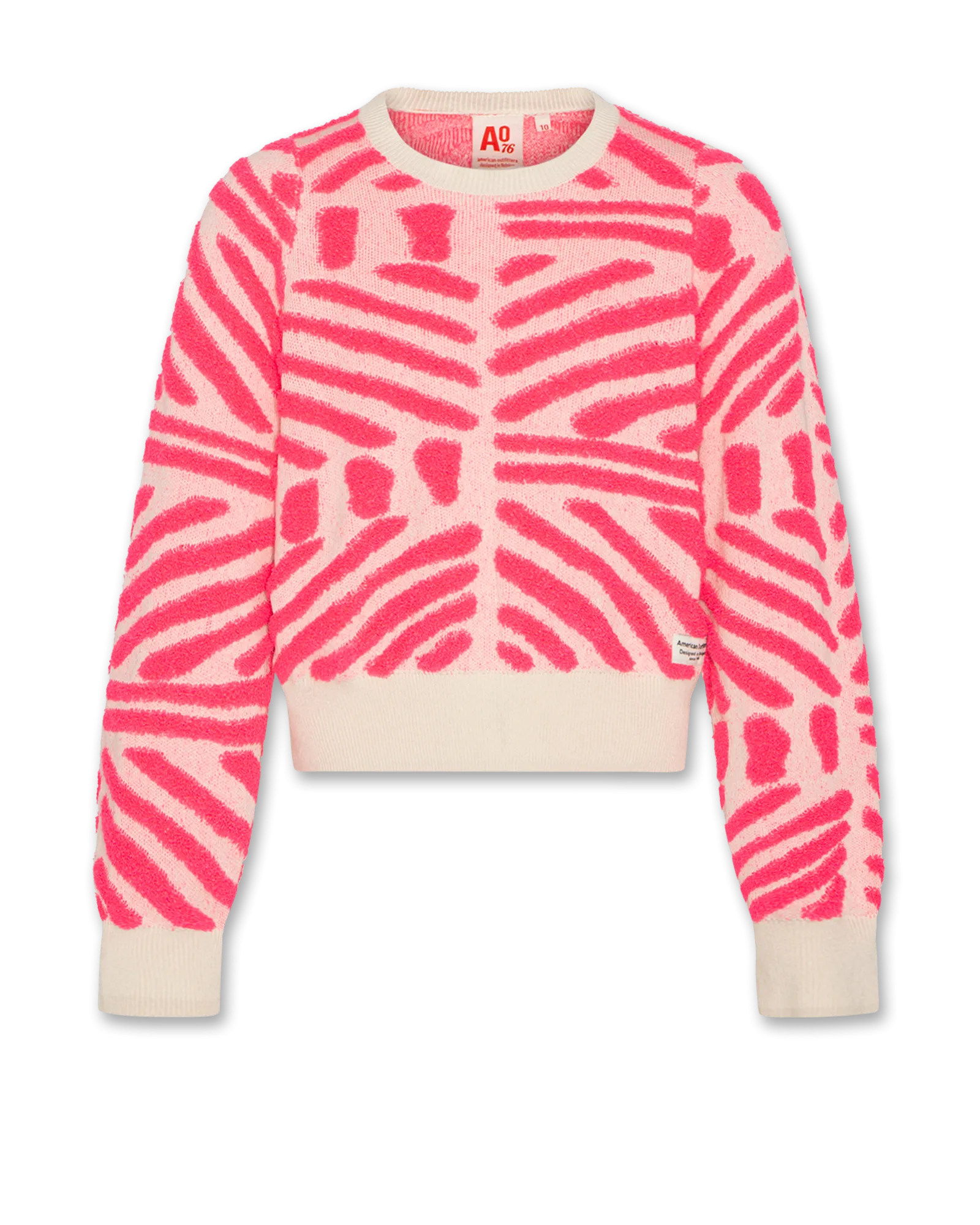 jess Rundhals Jacquard 000510 - Neonrosa Ao76 Kleidung Jungen Mädchen