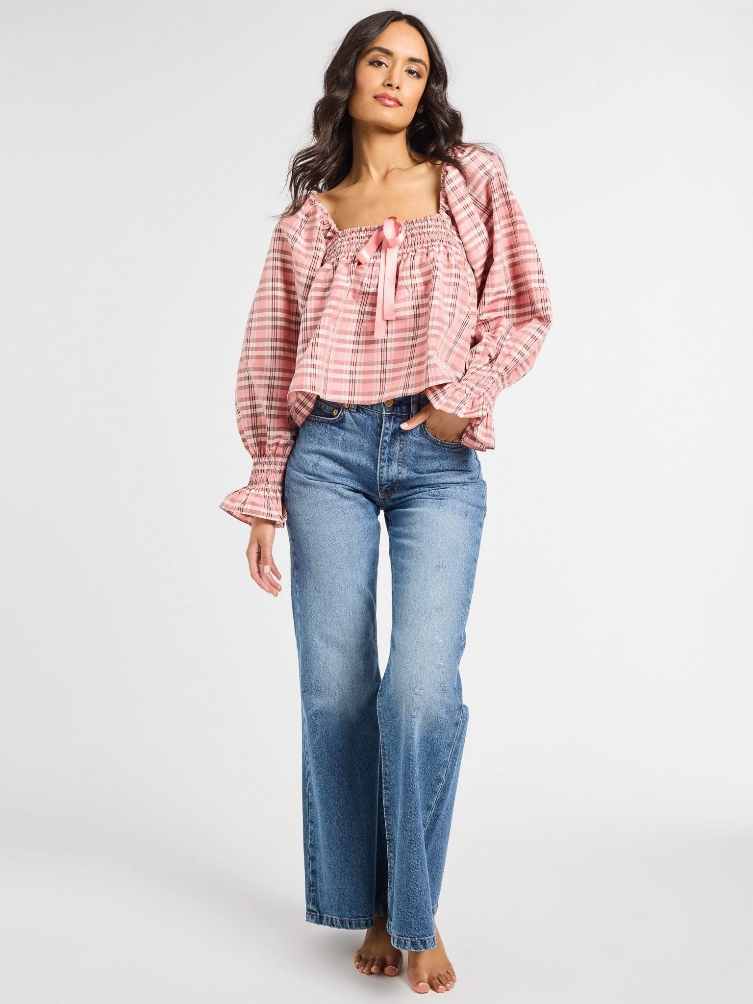 Jesse Top in Sugarplum Plaid