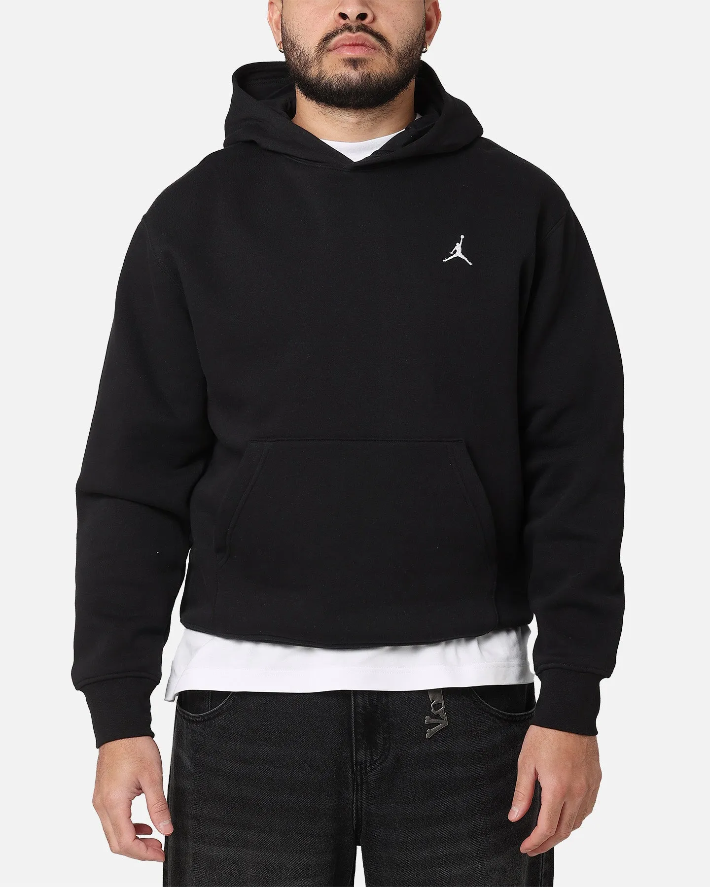 Jordan Brooklyn Fleece Pullover Hoodie Schwarz/Weiß
