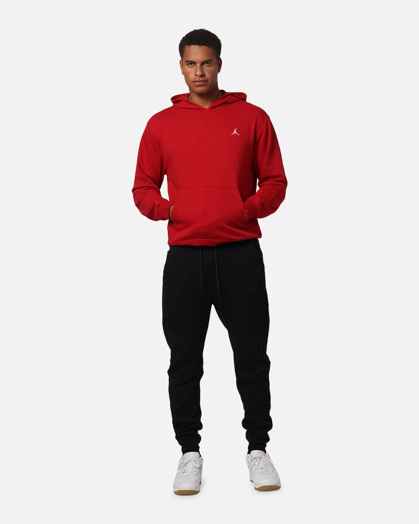 Jordan Brooklyn Fleece Pullover Hoodie Gym Rot/Weiß