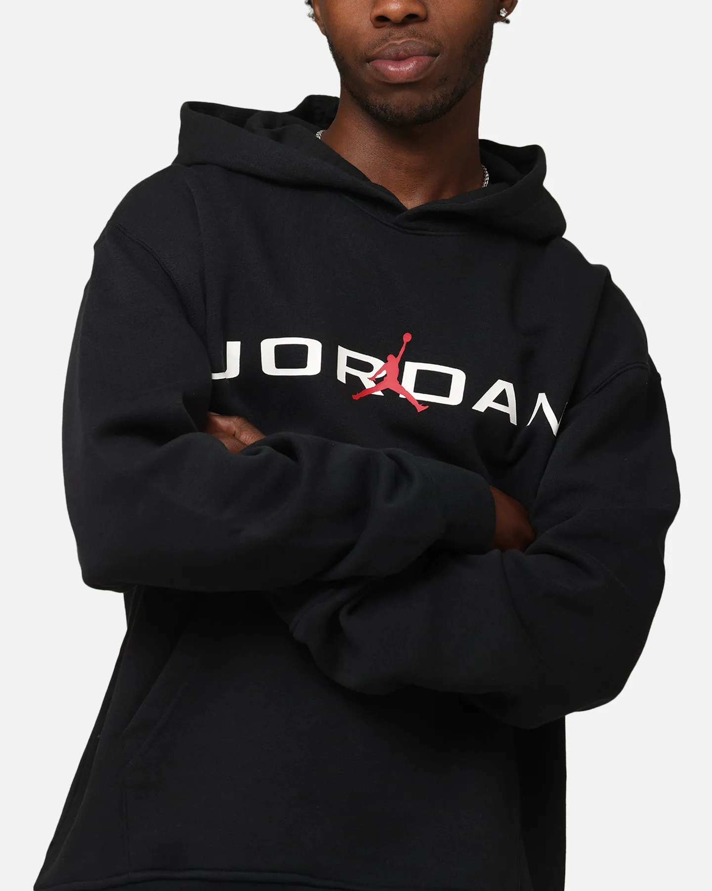 Jordan Essentials Fleece Air Stretch Kapuzenpullover Schwarz