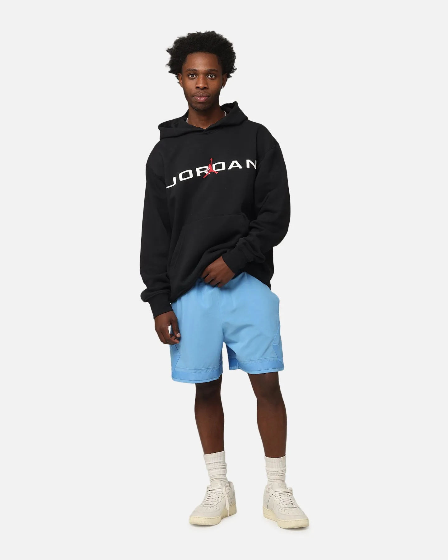 Jordan Essentials Fleece Air Stretch Kapuzenpullover Schwarz