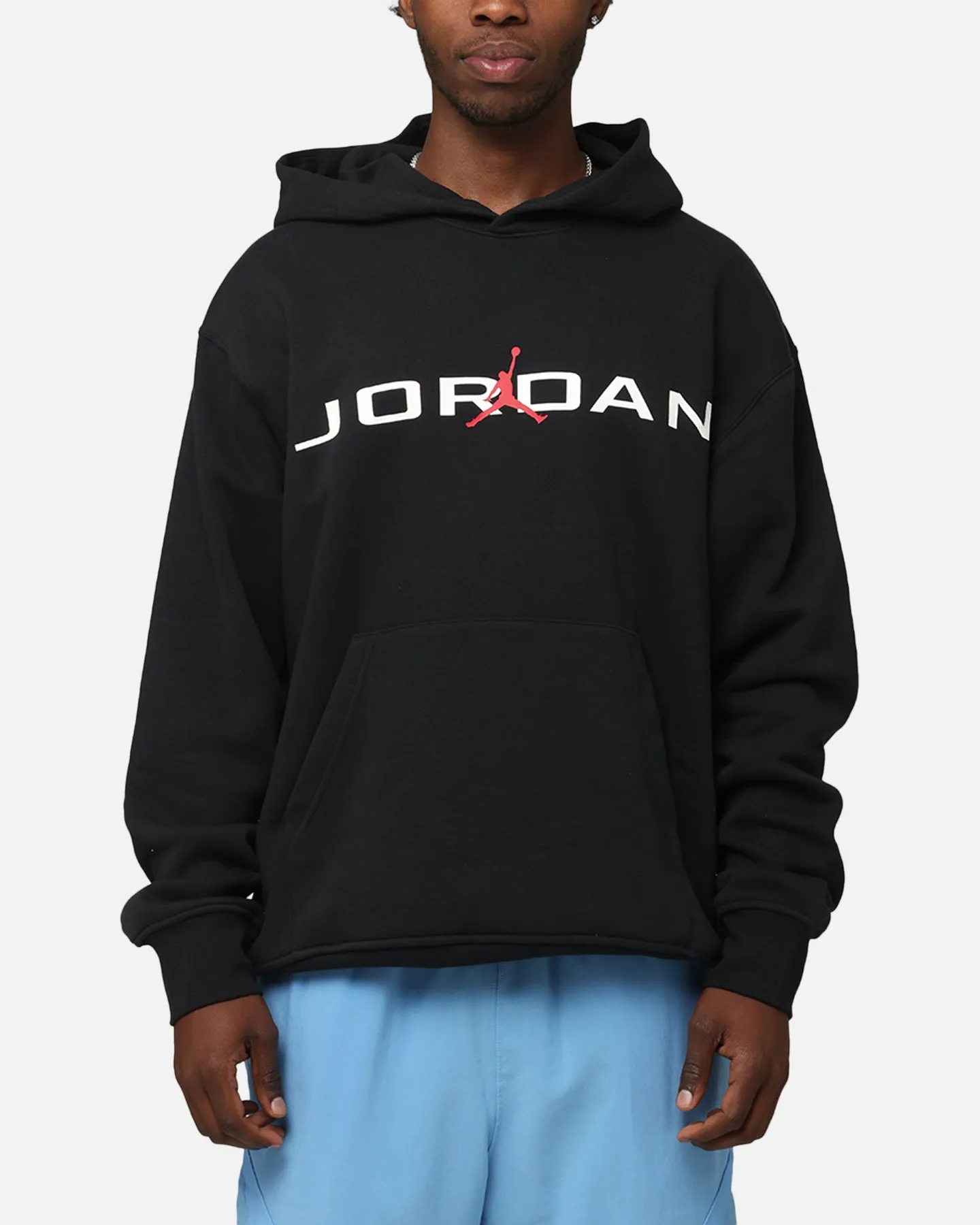 Jordan Essentials Fleece Air Stretch Kapuzenpullover Schwarz