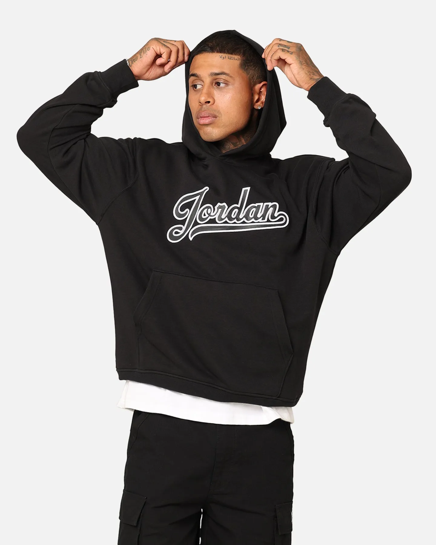 Jordan Flight MVP Fleece Pullover Hoodie Schwarz