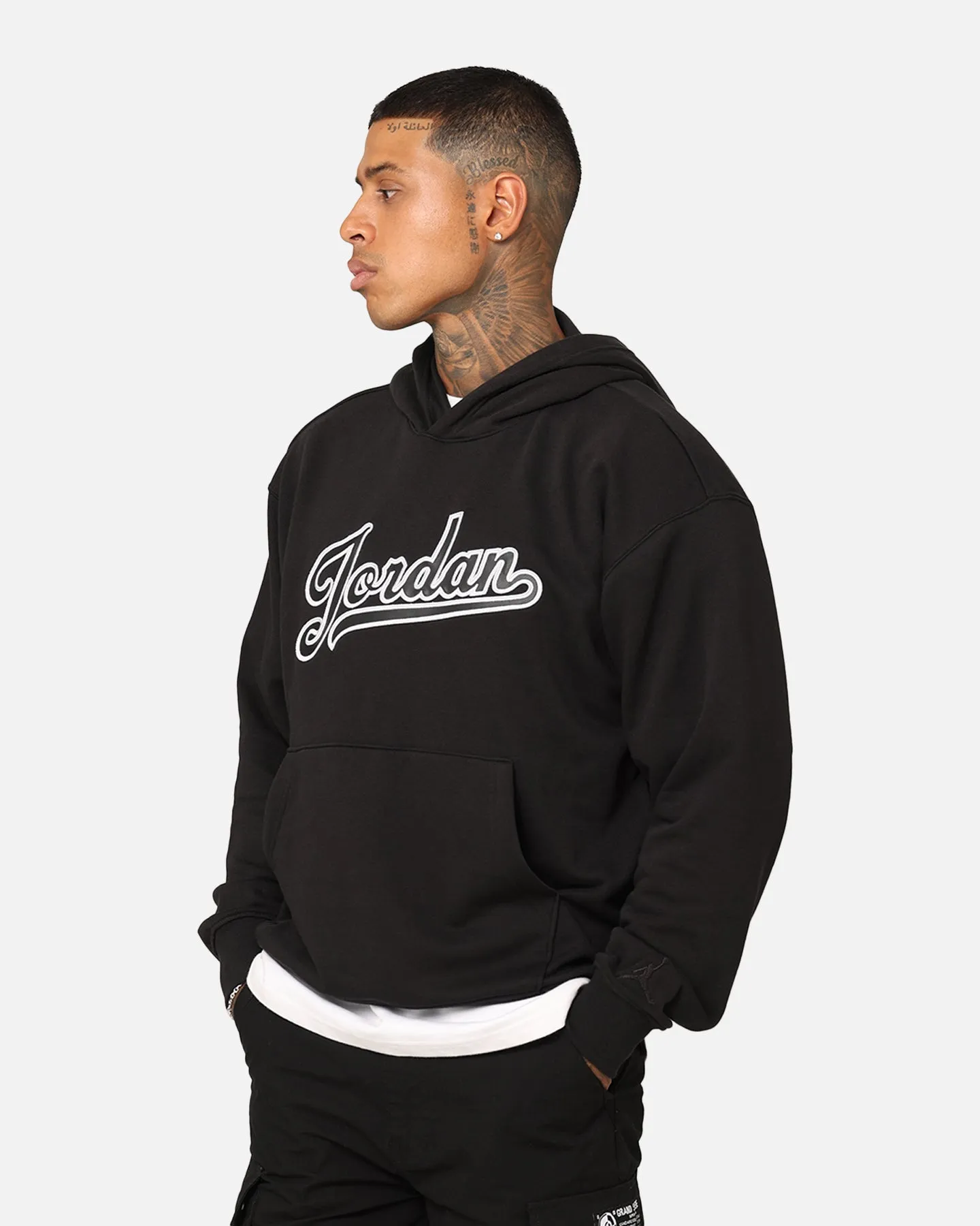 Jordan Flight MVP Fleece Pullover Hoodie Schwarz