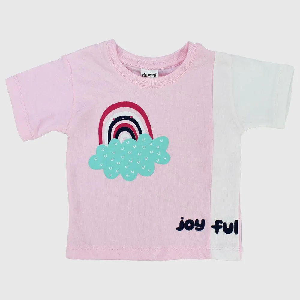 Fröhliches Kurzarm-T-Shirt