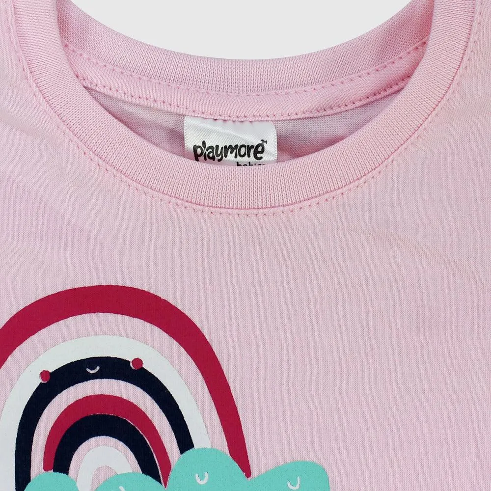 Fröhliches Kurzarm-T-Shirt