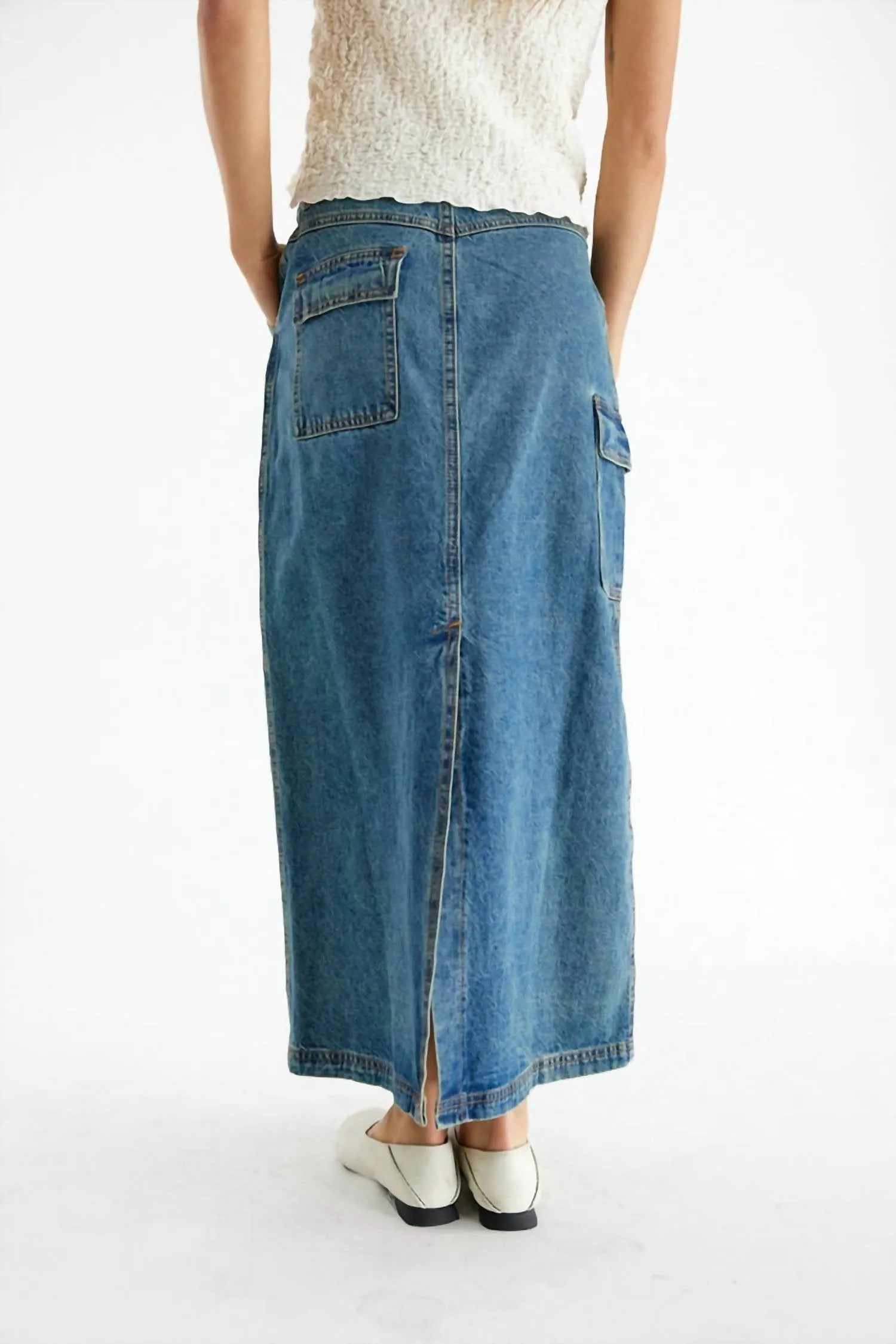 Jules Denim Maxi-Rock in Blau