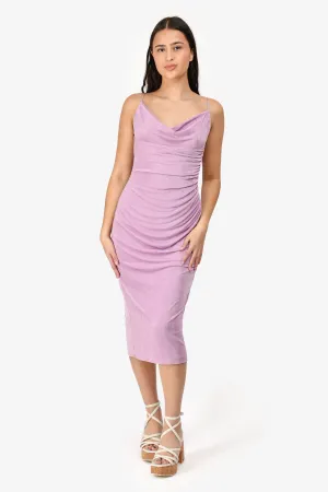 Katie May Pink 'Bardot' Midi Dress Size L