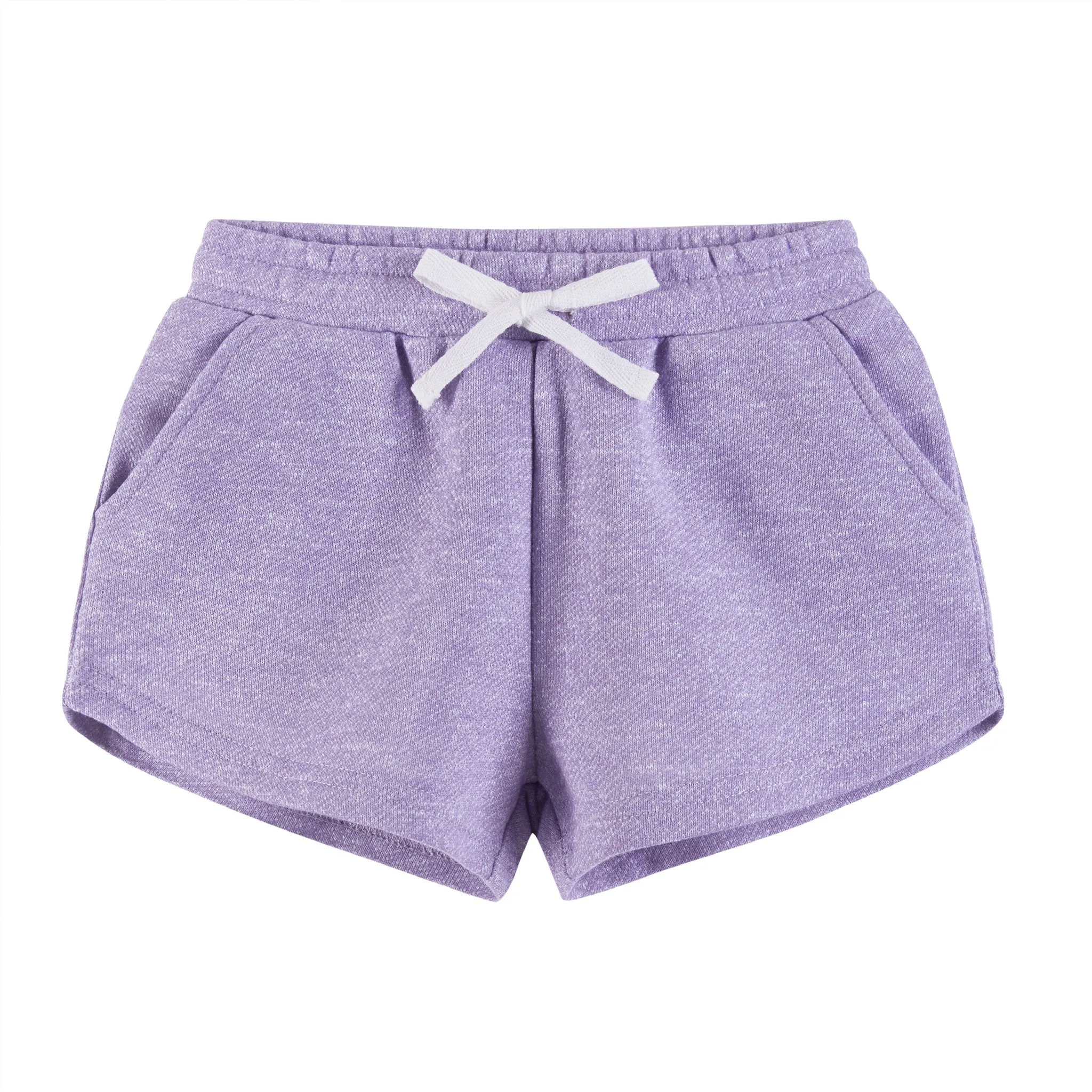 Kinder (2-6) Mädchen Bindung vorne Top & Shorts Set | Lila Smiley Gesicht Babykids_Andy-Evan