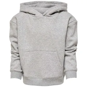 Kids ONLY Light Grey Melange Every Life Small Logo Noos Hoodie Kids Only