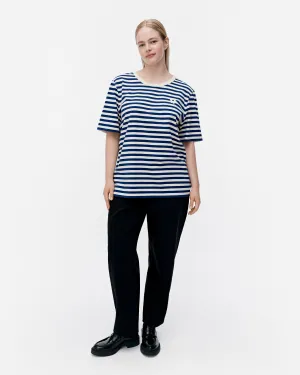 Kioski Tasaraita Unisex Unikko Short Sleeve Top 71cm Clothing_Marimekko